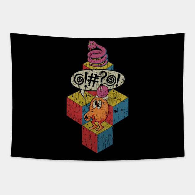 RETRO STYLE -Qbert 70s Tapestry by MZ212