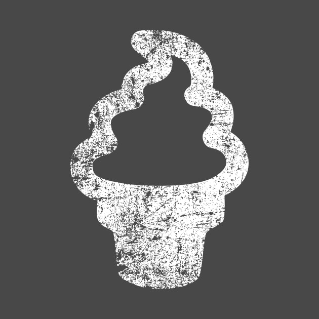 Cute Soft Serve Ice Cream - Distressed by PsychicCat