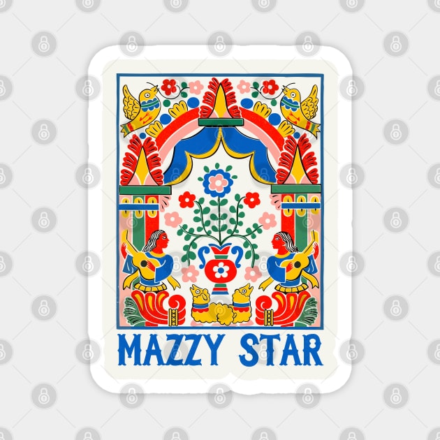Mazzy Star - Psychedelic Fan Art Design Magnet by unknown_pleasures