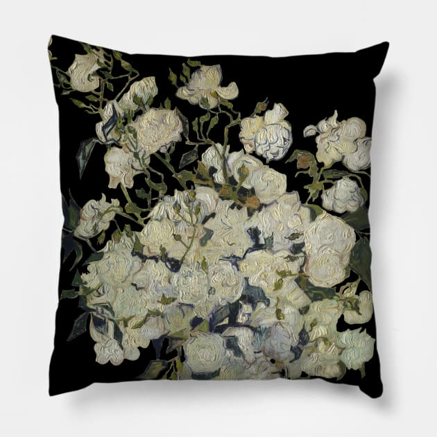 Van Gogh Roses Pillow by thedailyart