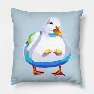 Cute Duck Pop Art Pillow