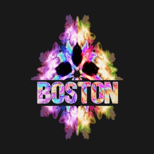 Boston Tie Dye Watercolor Gift Souvenir T-Shirt