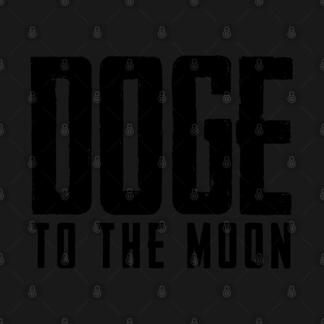 Doge to the Moon (Dark) by StickSicky