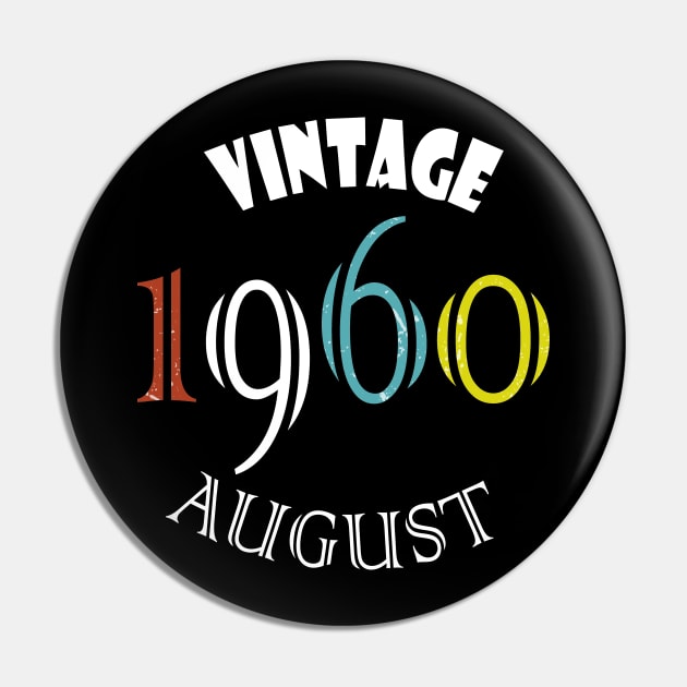 1960 Vintage August Birthday Pin by rashiddidou