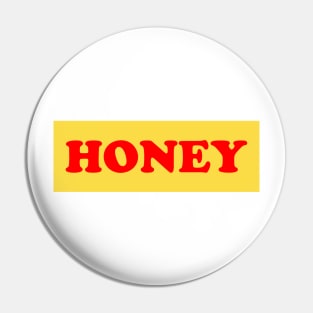 Honey Yellow Box Logo Pin