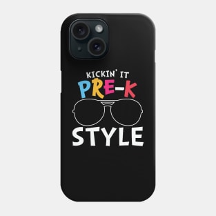 Kickin' it Pre K Style Cool Sunglasses Graphic Pre Kindergarten Boys Girls Gift Phone Case