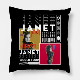 Janet Jackson Vintage Tour Concert Pillow