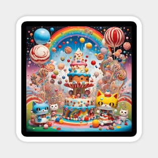 Cheese Cake Cats Magnet
