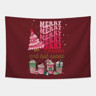 Merry Cocoa Christmas Delicacies Tapestry