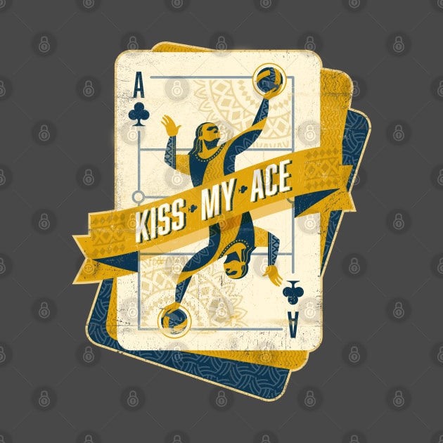 Kiss My Ace (of Clubs) | Volleyball by Volleyball Merch