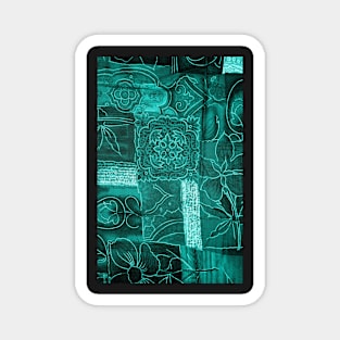 Green Fabric Texture Magnet