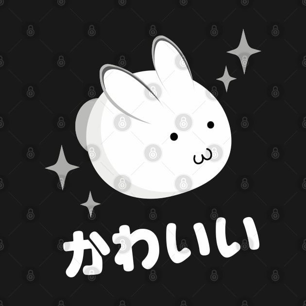 Kawaii round white bunny by Marzuqi che rose