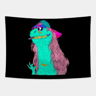 Long Dino Hair Tapestry