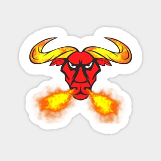 angry bull Magnet