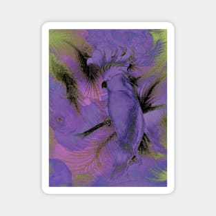 LILAC VIOLET PARROT COCKATOO EXOTIC TROPICAL POSTER PRINT Magnet