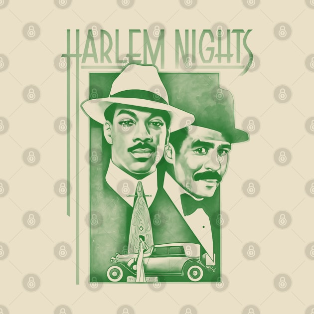 Harlem nights - green solid style by Loreatees