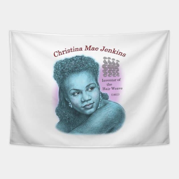 Christina Mae Jenkins, Inventor of the Hair Weave Tapestry by eedeeo