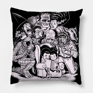 SCARY STORY! (White Ink Version) Pillow