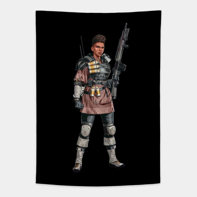 Apex Legends Bangalore Tapestry by Paul Draw