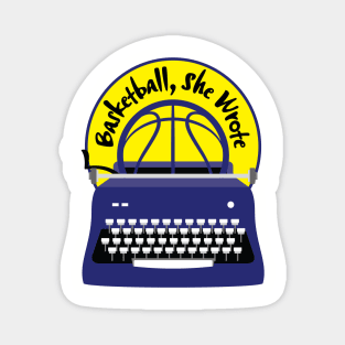 Basketball, She Wrote Logo Magnet