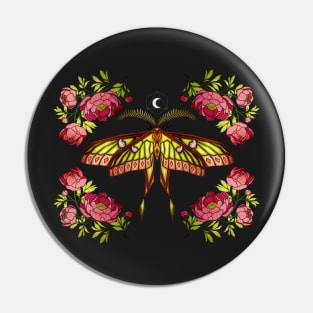 moon moth Pin