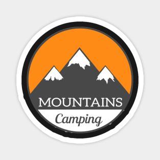 Mountain Sticker Camping, for Norway Lovers, Mounatin Magnet