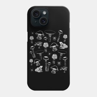 Magic mushrooms and frogs Phone Case