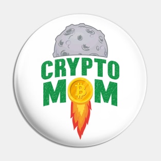 Crypto Bitcoin Mom Pin