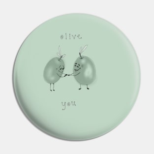 Olive Love Pin