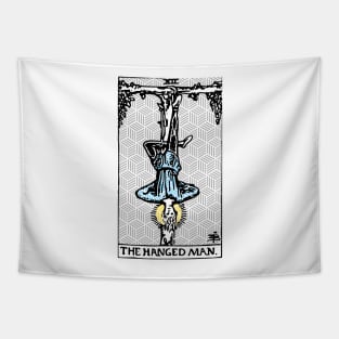 The Hanged Man - A Geometric Tarot Print Tapestry