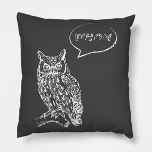 An Owl's Whom Pillow