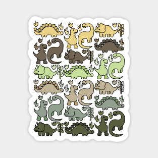 Jungle Colors Dinosaurs Magnet