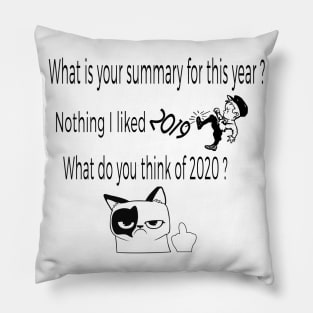 Good-bye 2019 Pillow