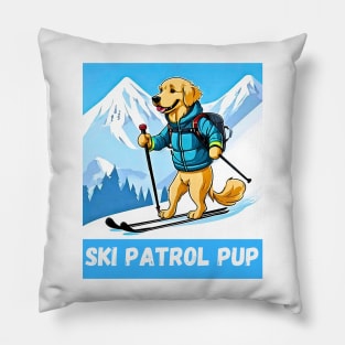 Ski Patrol Pup Pillow