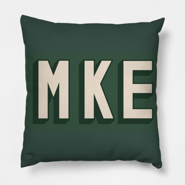 Milwaukee, My Home Pillow by Christo Malabi
