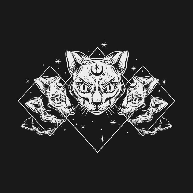 Black Magic Cats by DeepFriedArt