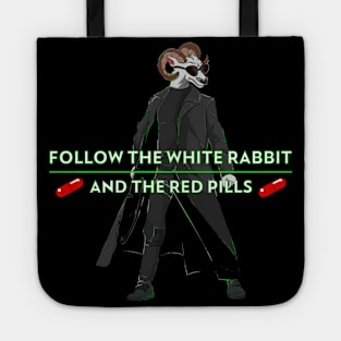 Follow the Black Sheep and the White Rabbit Tote