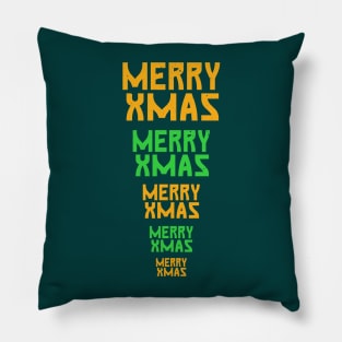 merry xmas tree t-shirt Pillow