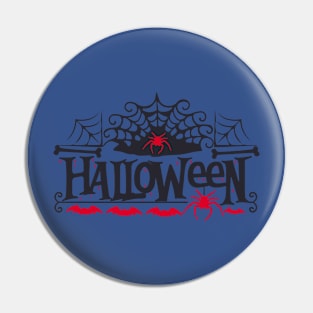 Halloween Red Spider Pin