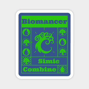 Simic Combine | Biomancer| MTG Guild Green on Blue Design Magnet