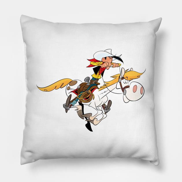 Lucky Luke Pillow by FanartFromDenisGoulet