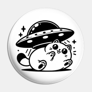 Cute cat caught by ufo Pin