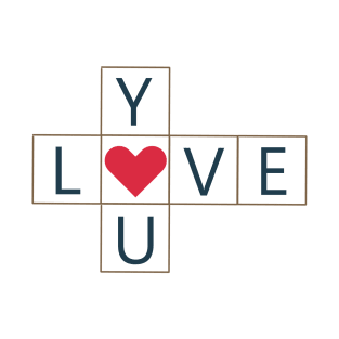 Love You Crossword T-Shirt