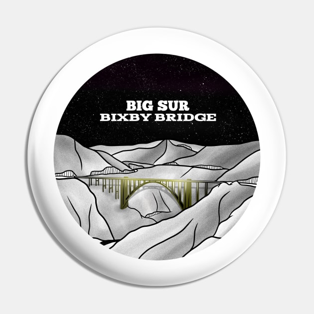 Big Sur Bixby Bridge Pin by mailboxdisco