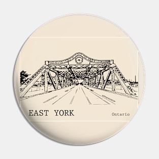 East York Ontario Pin