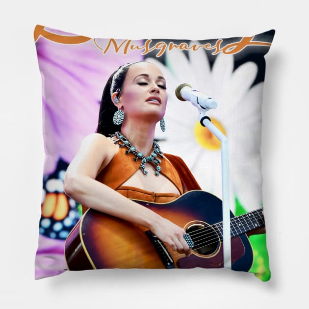 Kacey Musgraves Flower Show 2019 Pillow by manganpizza