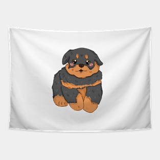 Bruno the Baby Rottweiler | Bunniesmee Tapestry