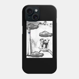 Belka and Strelka go home. Phone Case