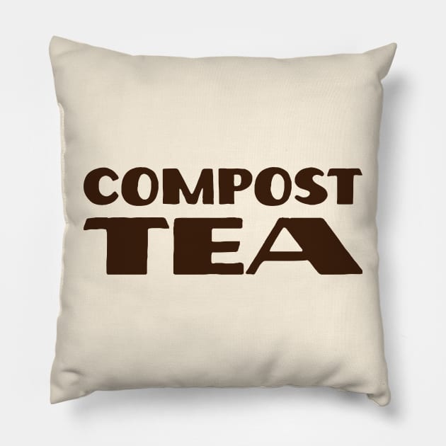 Compost Tea - light Pillow by Eugene and Jonnie Tee's