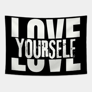 Love Yourself Motivational Word Tapestry